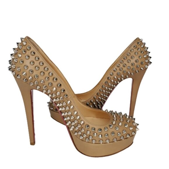 Christian Louboutin Bianca Spikes 140 Platform Pumps - Picture 4 of 6